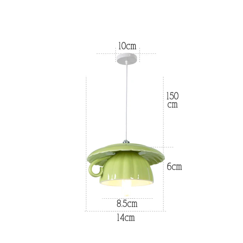 lampe suspension céramique moderne led - vue 18 sur 28