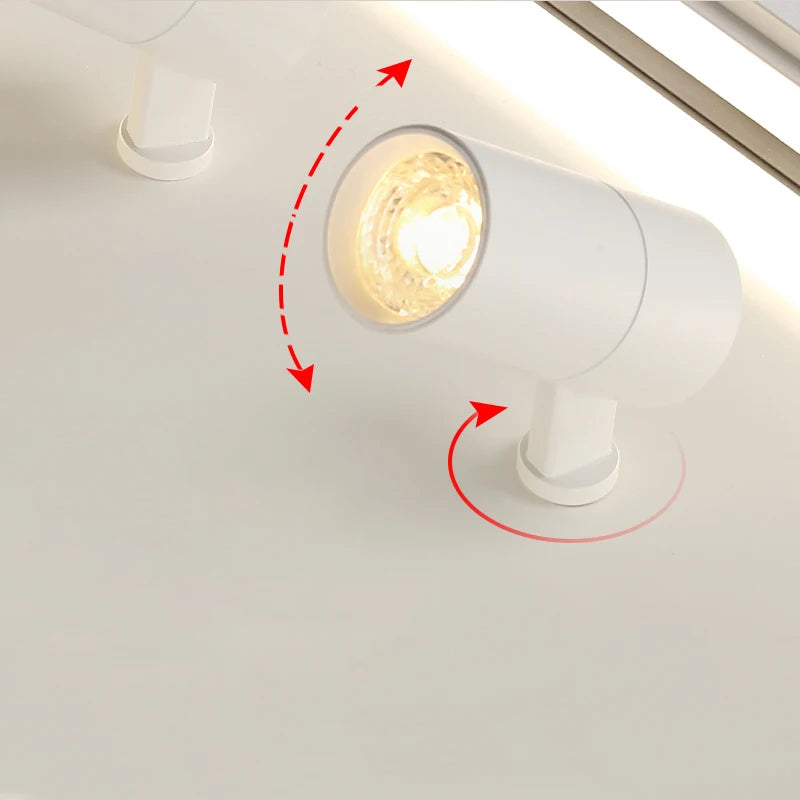 2023 New Modern LED Ceiling Lights For Living Room Bedroom Indoor Round Square Rectangle Lamp Surface Mounted Lighting AC85-260V - vue 5 sur 16