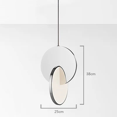 Nordic creative bar restaurant post-modern simple bedroom bedside designer single head net red light luxury art chandelier - vue 10 sur 13