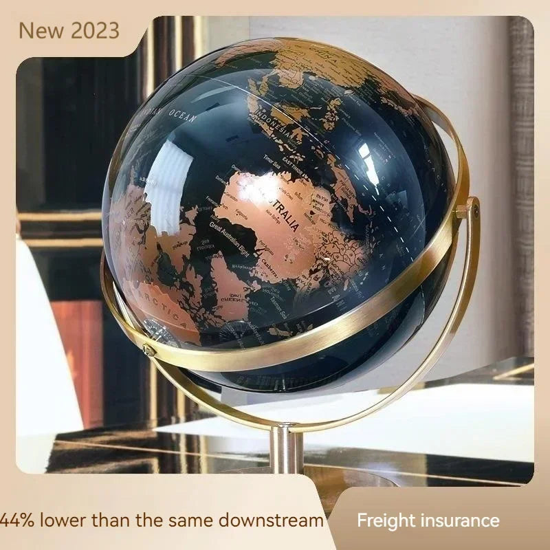 globe rotatif décoration artisanale style européen créatif pour bureau - vue 2 sur 11