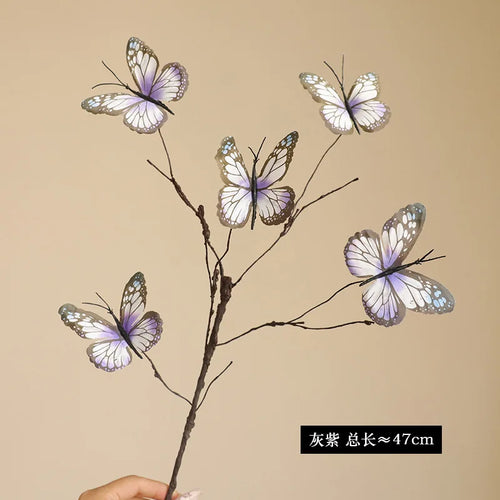 branche de fleur de papillon artificielle pour décoration créative et mariage - vue 10 sur 10