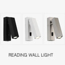 applique murale led rotative avec interrupteur et port usb