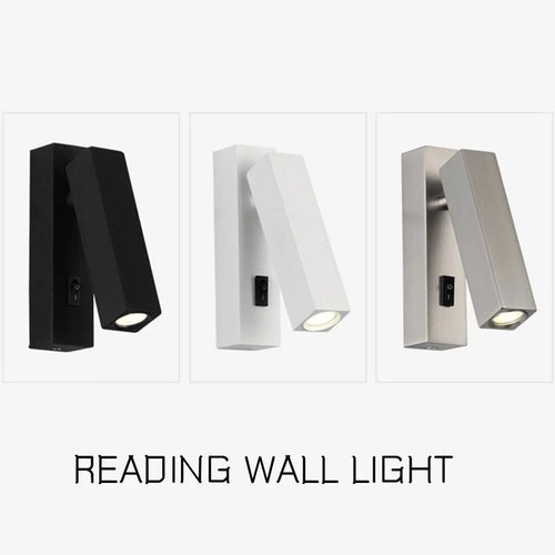 applique murale led rotative avec interrupteur et port usb - vue 4 sur 19
