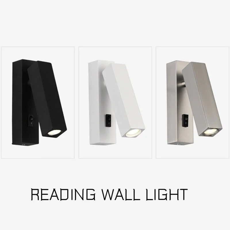 applique murale led rotative avec interrupteur et port usb - vue 4 sur 19