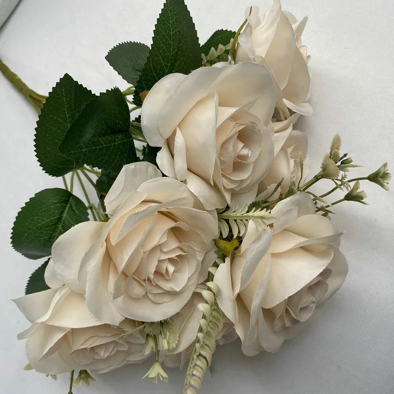 bouquets de roses artificielles pour décoration intérieure et extérieure - vue 7 sur 17