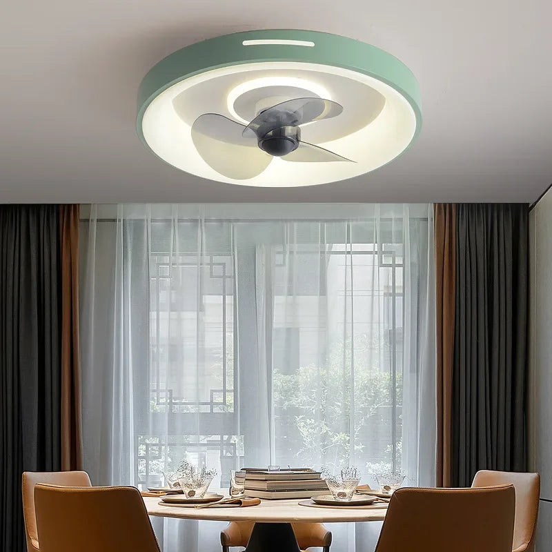 plafonnier intelligent avec ventilateur et télécommande pour enfants - vue 3 sur 9