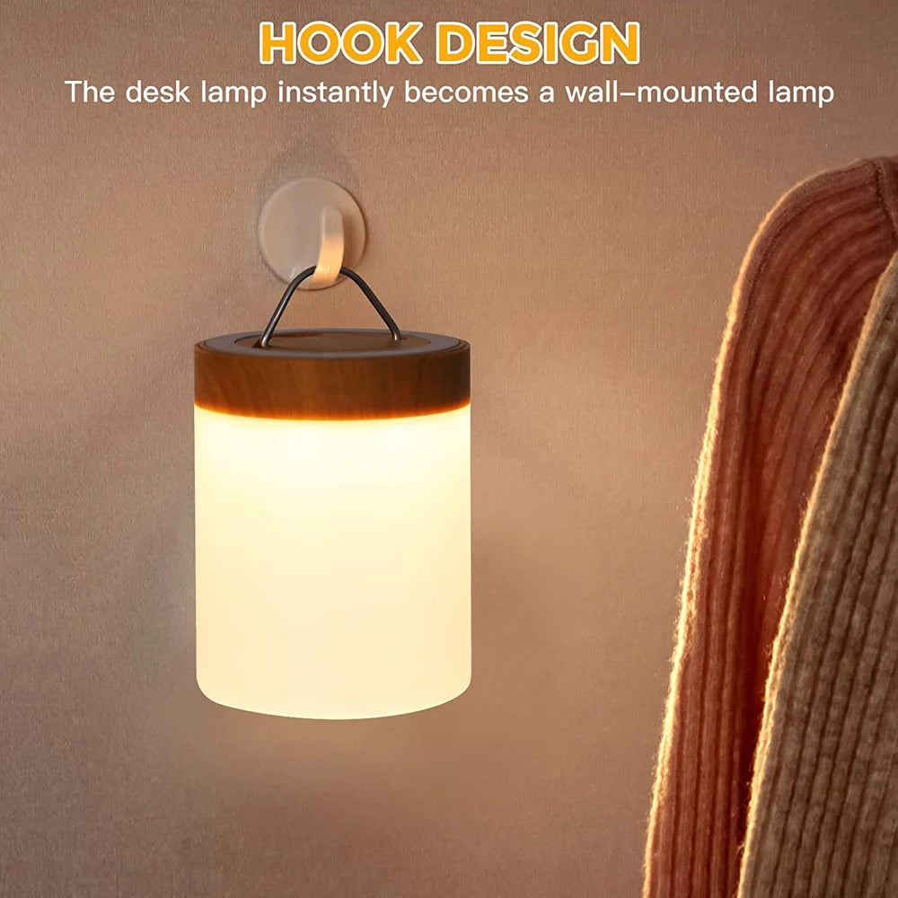 Lampe tactile LED lampe de table lampe de chevet lampe de table RVB lampe de chambre avec capteur tactile lampe de bureau portable lumière RVB pour cadeaux pour enfants - vue 6 sur 10