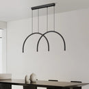 suspension modernes en laiton doré 2/4/6 led hauteur réglable