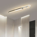 lustre moderne simple de luxe créatif étoilé encastré longue bande