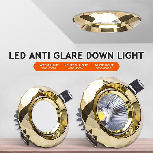 spot encastré led dimmable en aluminium épais pour intérieur - vue 2 sur 12
