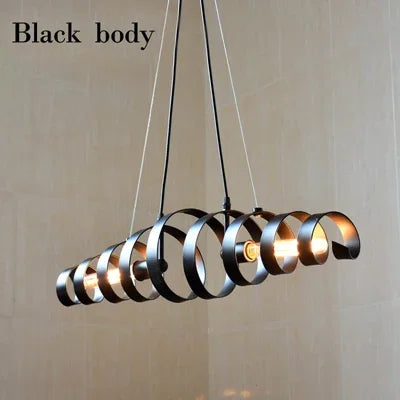 suspension pivotante rétro en corne de bœuf à led