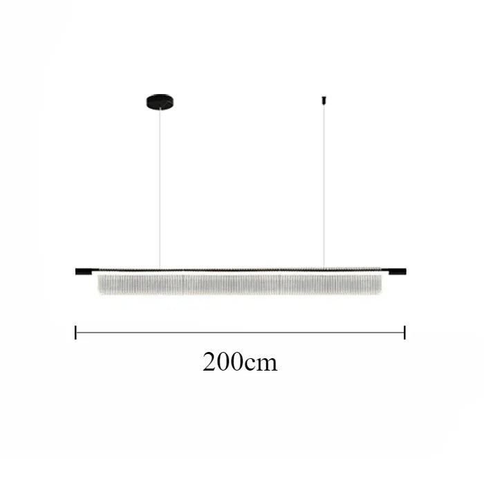 lustre linéaire moderne pour décoration intérieure et restaurant - vue 15 sur 18