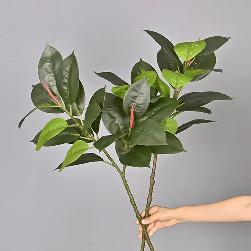 plantes artificielles ficus en plastique pour décoration intérieure et extérieure - vue 5 sur 10