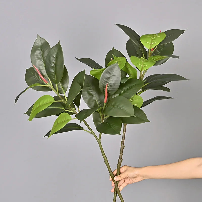 plantes artificielles ficus en plastique pour décoration intérieure et extérieure - vue 5 sur 10