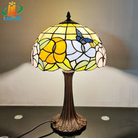 lampe de table papillon style tiffany pour décoration et cadeau