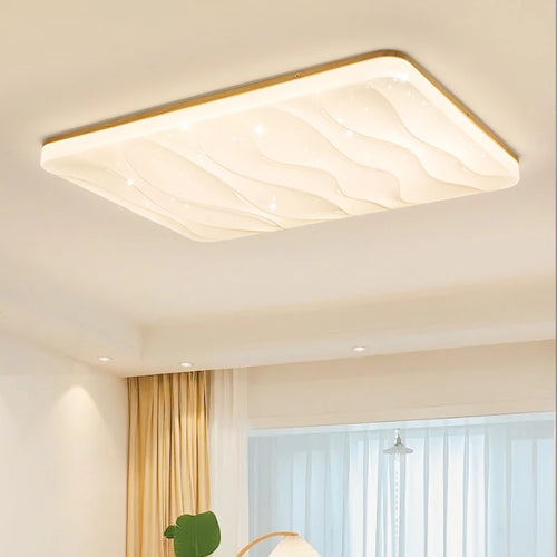 plafonniers led minimaliste en bois massif pour entrée - vue 2 sur 14