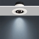 spot led encastrable antireflet avec intensité variable pour éclairage intérieur
