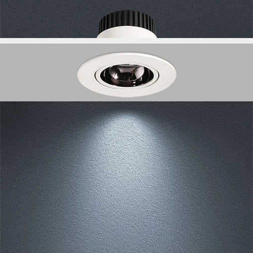 spot led encastrable antireflet avec intensité variable pour éclairage intérieur - vue 3 sur 8