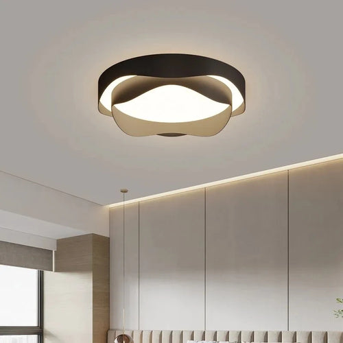 Lustre LED blanc plafonniers salon cuisine décor luminaire intérieur pour cuisine lampe à gâteau - vue 6 sur 9