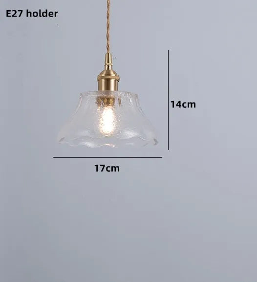 suspension nordique en cuivre avec verre teinté pour intérieur élégant - vue 9 sur 14