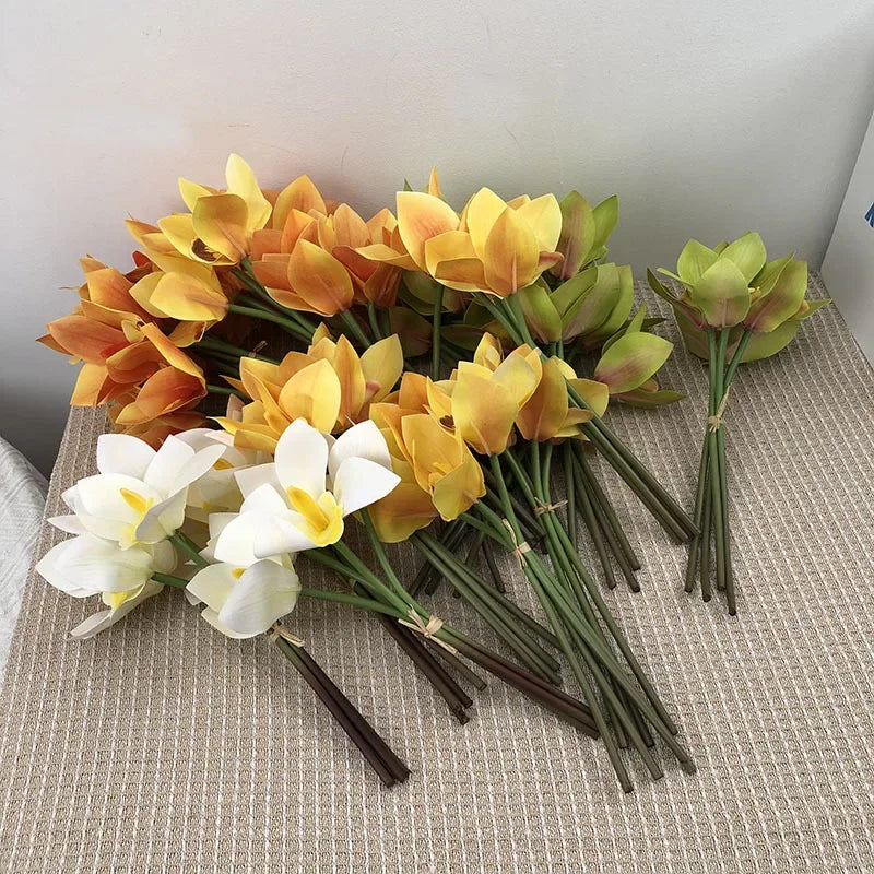 bouquet de fleurs artificielles pour décoration chaleureuse et moderne - vue 1 sur 10