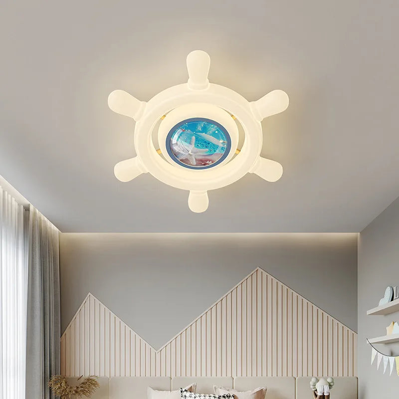 plafonnier créatif baleine méduse océan pour garçon chambre enfant - vue 4 sur 9