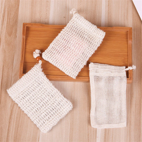 sac de savon en sisal naturel pour exfoliation - vue 5 sur 6