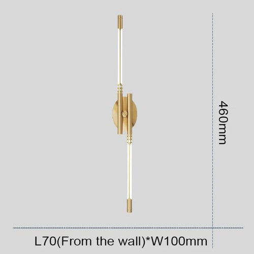 Applique murale LED en cuivre au style nordique Vintage - vue 12 sur 12