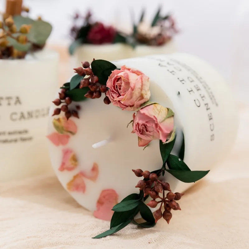 bougies d'aromathérapie romantiques en cire de soja cadeau détente anti-stress - vue 4 sur 10