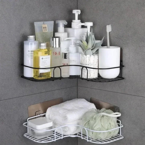 étagère murale de rangement pour cosmétiques et shampoing - vue 3 sur 10