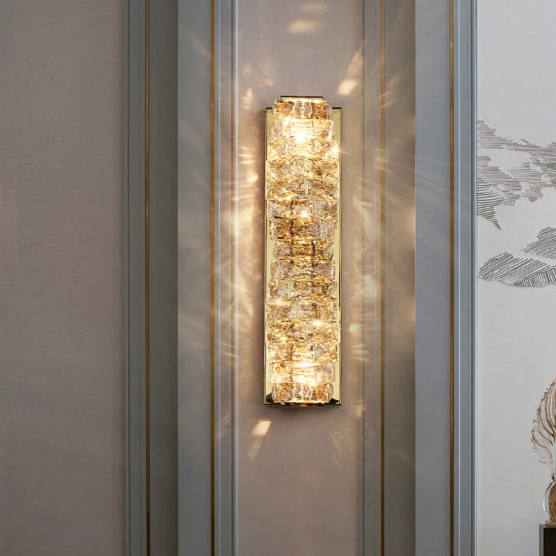 applique murale en cristal moderne lampe à led pour intérieur - vue 6 sur 18