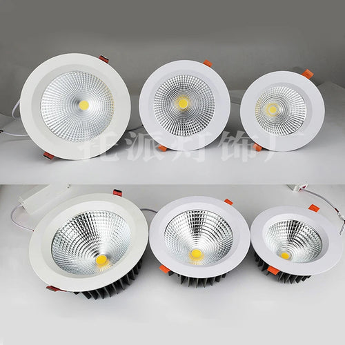 plafonnier led encastré lumière ronde dimmable haute luminosité - vue 6 sur 6