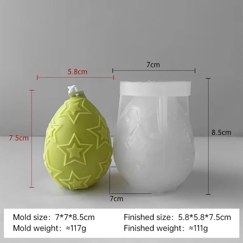 moule à bougie en silicone pour œufs de pâques à créer soi-même - vue 16 sur 21