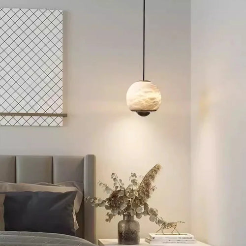 lustre de luxe en marbre naturel pour décoration de restaurant - vue 4 sur 6