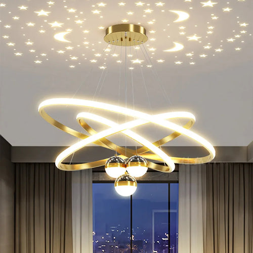 suspension à led étoilée pour un éclairage décoratif intérieur - vue 3 sur 13
