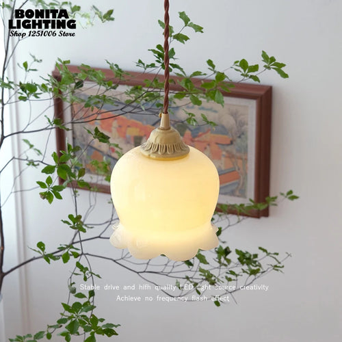 suspension orchidée carillon éolien style français décoratif - vue 2 sur 11