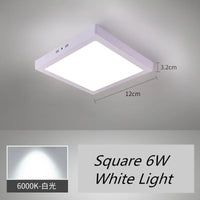 plafonnier led carré monté en surface éclairage led froid