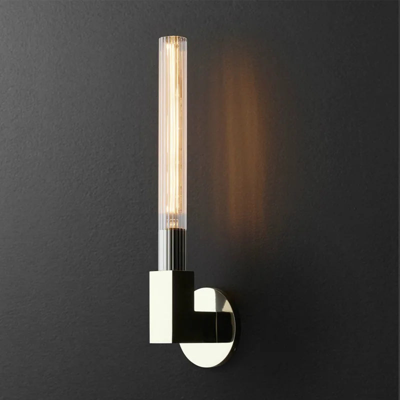 applique murale rétro en verre transparent pour décoration intérieure - vue 8 sur 12