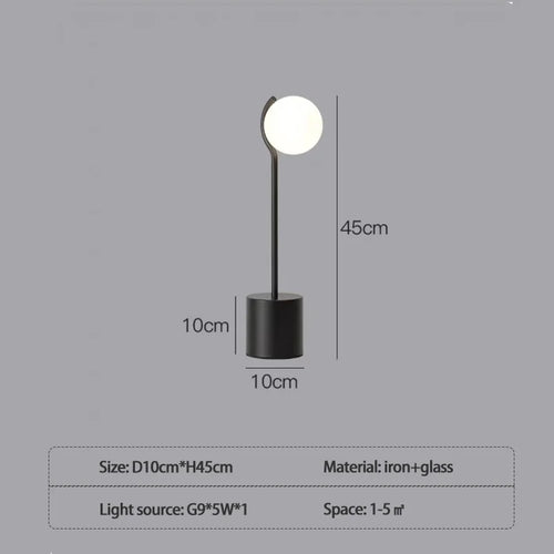 lampadaire post-moderne design nordique à trois têtes en verre blanc - vue 11 sur 10