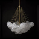 lustre boule de verre moderne led suspension nordique suspendu