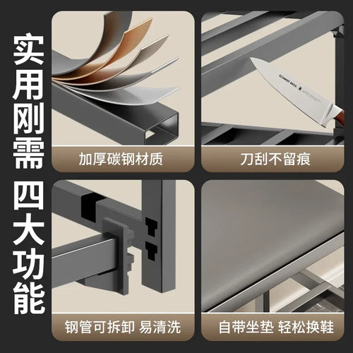 banc à chaussures rembourré en mousse avec rangement pratique - vue 3 sur 5