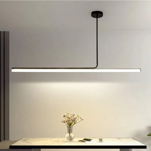 lampes suspendues led modernes longue bande décoratives d'intérieur - vue 3 sur 12