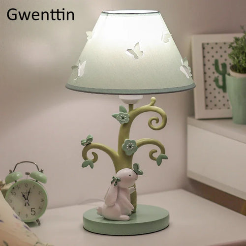 lampe à poser lapin dessin animé pour enfant décorative - vue 3 sur 7