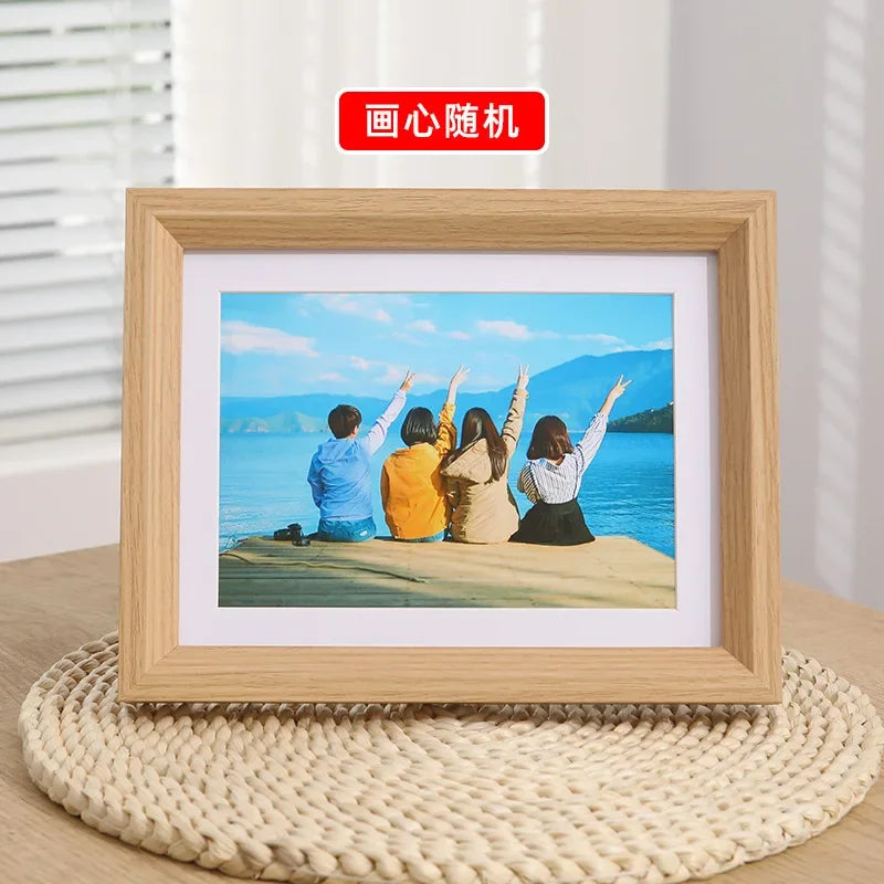cadre photo en bois minimaliste pour décoration intérieure et cadeau