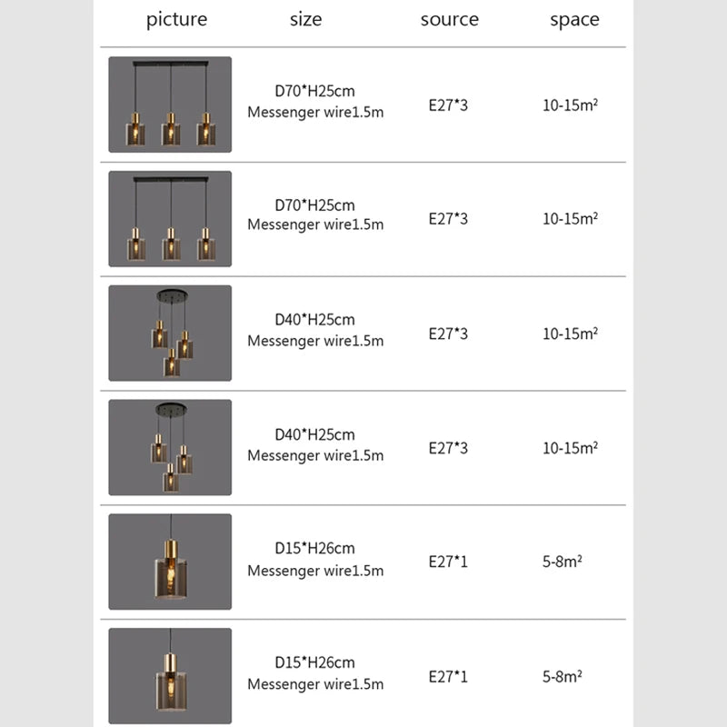 suspension moderne en verre pour éclairage intérieur élégant - vue 4 sur 11