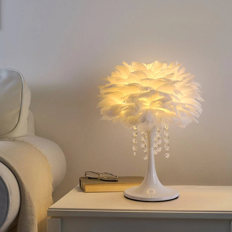 lampadaire postmoderne en plumes avec interrupteur à pied - vue 6 sur 8