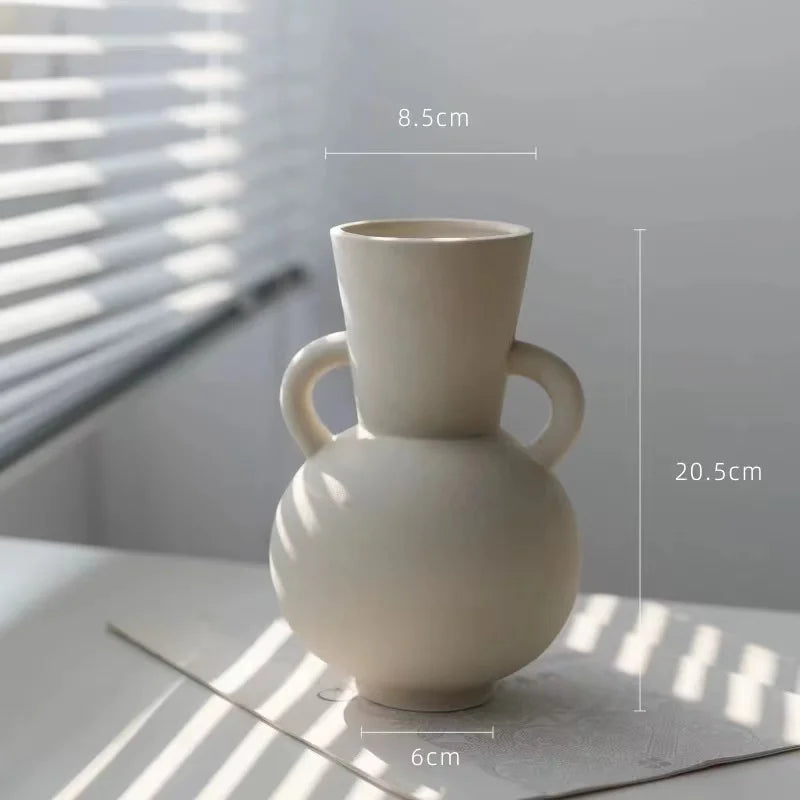 vases en céramique nordiques pour décoration florale élégante - vue 6 sur 7