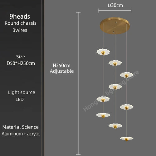 lustre moderne à led pour espaces intérieurs élégants et contemporains - vue 20 sur 26