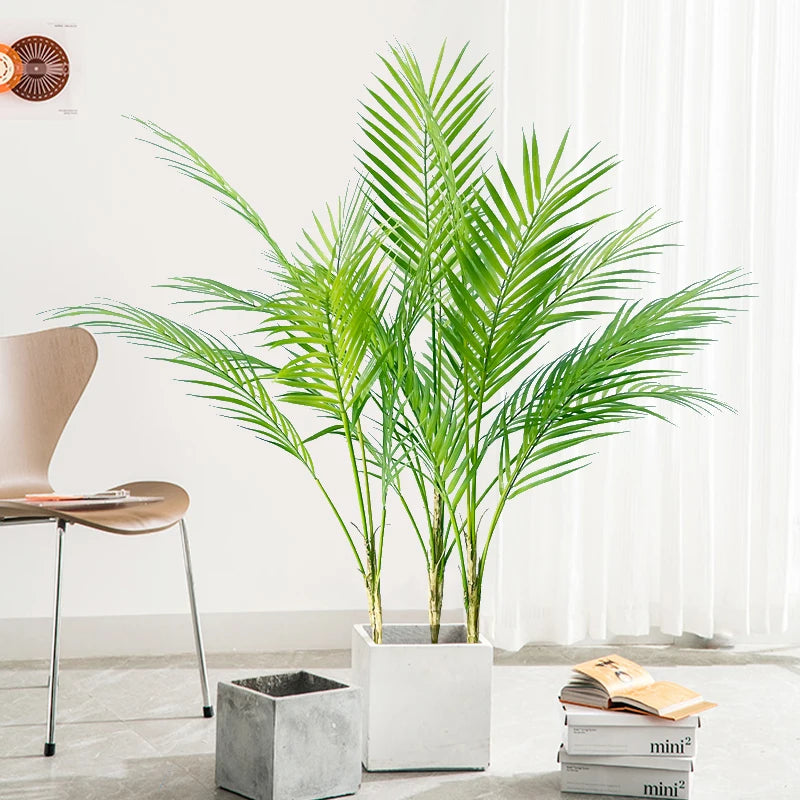 palmier artificiel monstera et fougère pour décoration intérieure extérieure - vue 2 sur 10