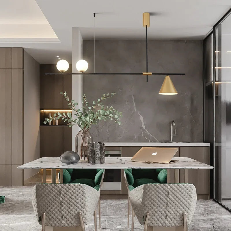suspension moderne en verre pour décoration intérieure élégante - vue 5 sur 11